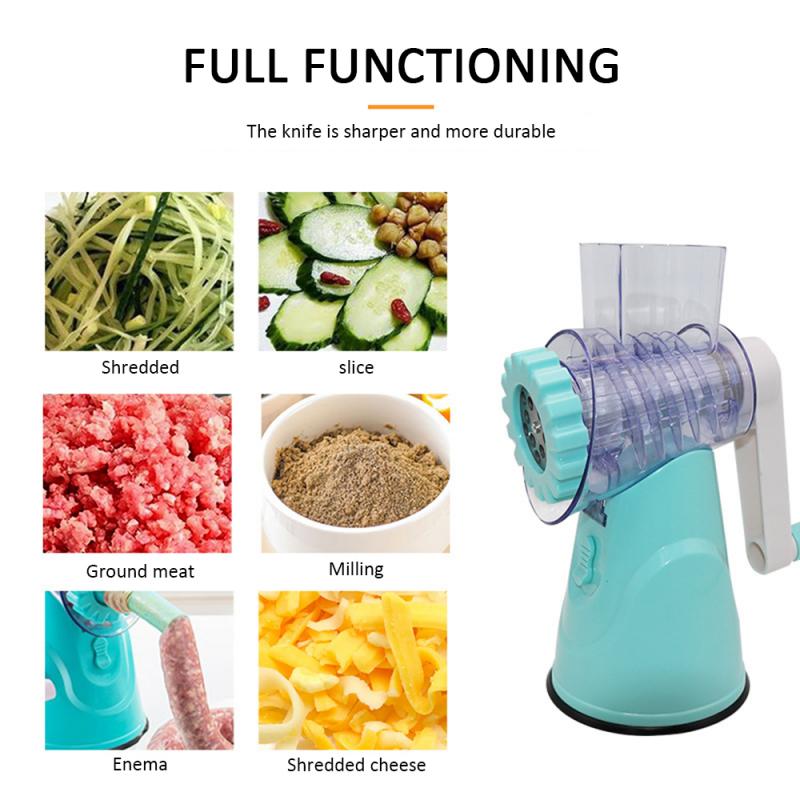 4-in-1 Vegetable Slicer | Manual Mandoline & Cheese Cutter