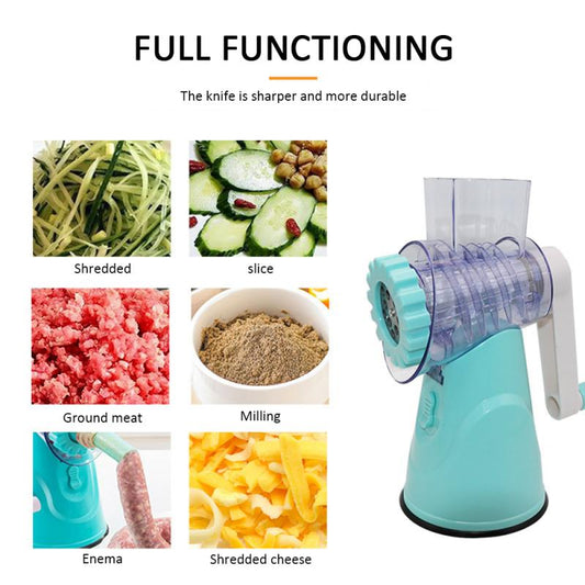 4-in-1 Vegetable Slicer | Manual Mandoline & Cheese Cutter