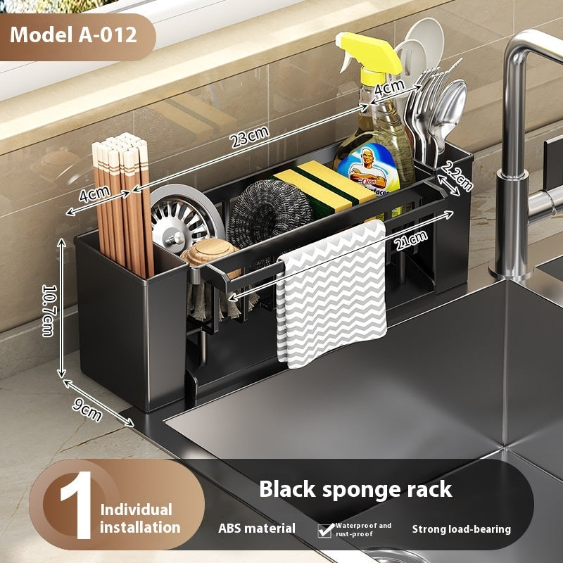 Sink Sponge Holder & Draining Rack | Kitchen Sink Organizer