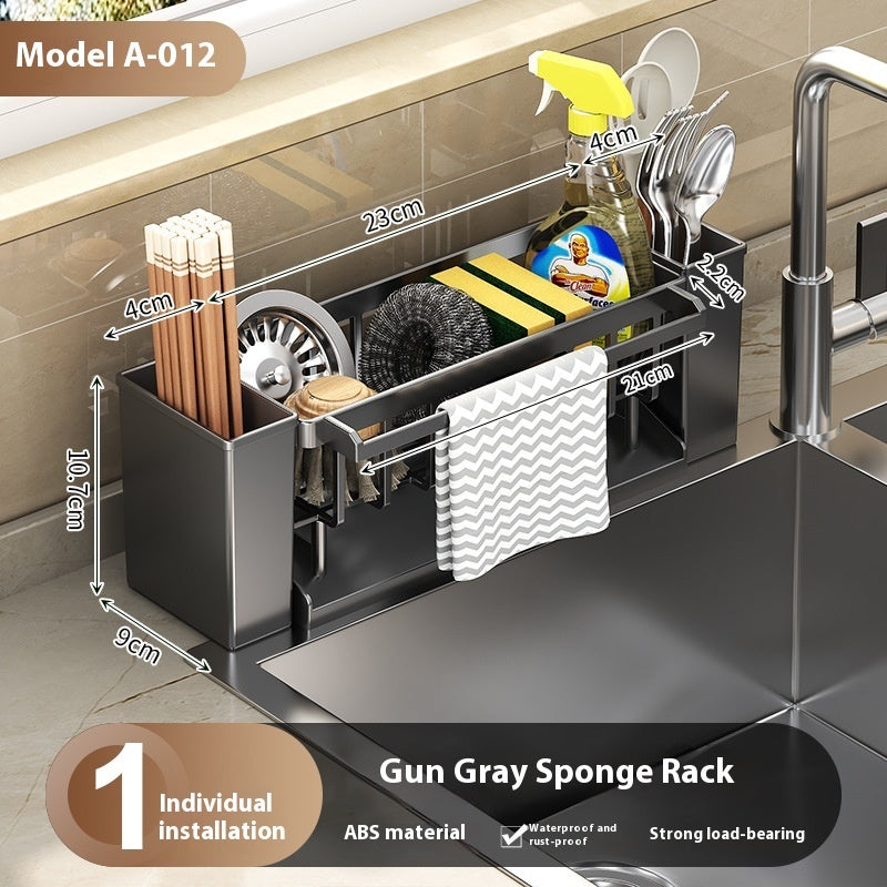 Sink Sponge Holder & Draining Rack | Kitchen Sink Organizer