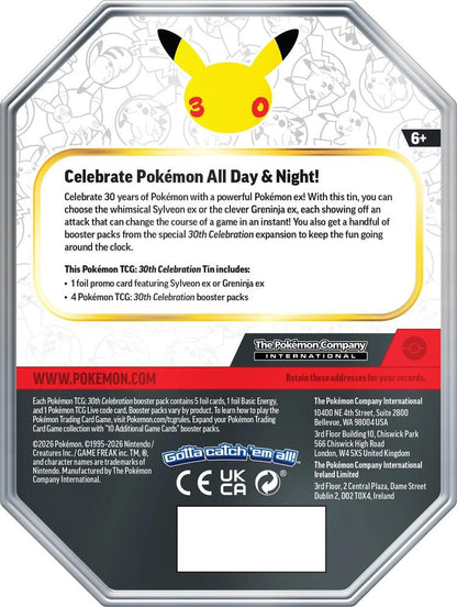 (Preorder) Pokémon 30th Celebration EX Tin Greninja