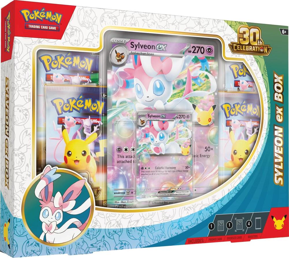 (Preorder) Pokémon 30th Celebration Sylveon ex Box - ME: 30th Celebration