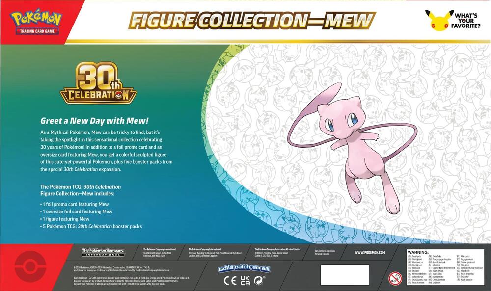 (Preorder) Pokémon 30th Celebration Figure Collection Mew