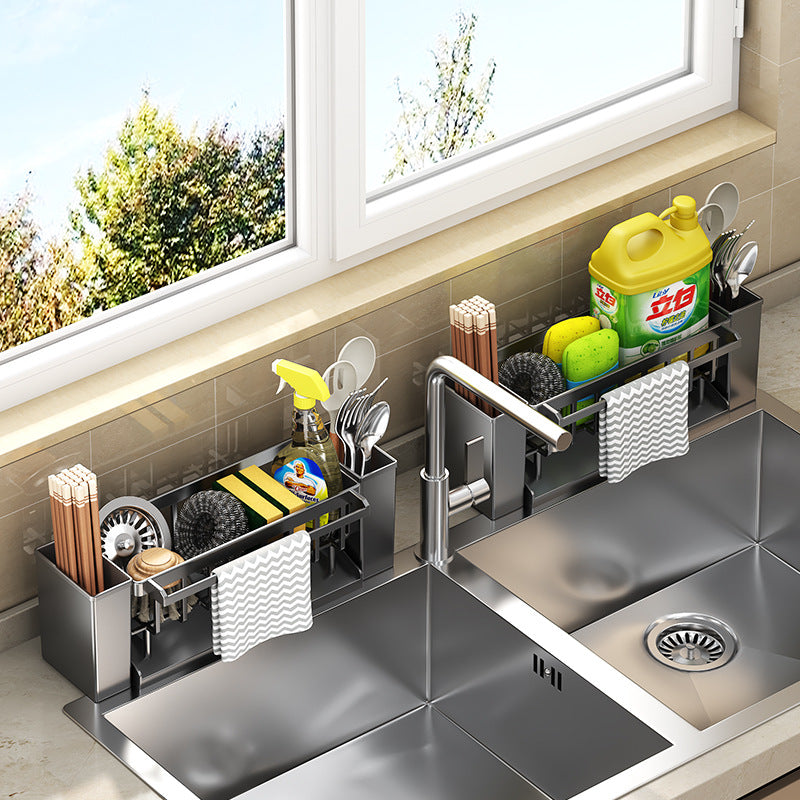 Sink Sponge Holder & Draining Rack | Kitchen Sink Organizer