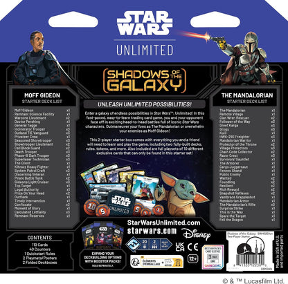 Asmodee Star Wars: Unlimited TCG Shadows of The Galaxy Starter Set - Master The Galaxy