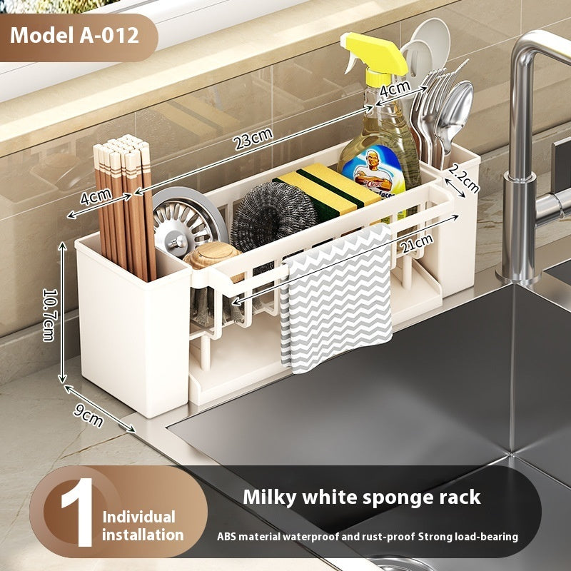 Sink Sponge Holder & Draining Rack | Kitchen Sink Organizer