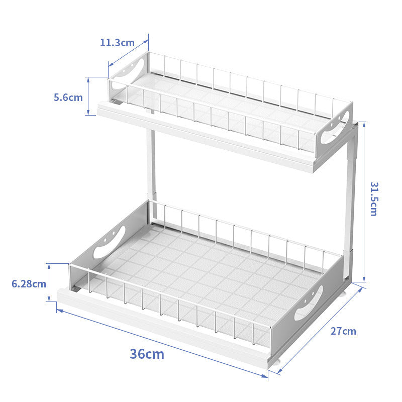Pull-Out Spice Rack | Sliding Kitchen Cabinet Organizer