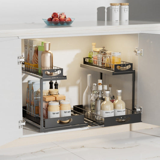 Pull-Out Spice Rack | Sliding Kitchen Cabinet Organizer