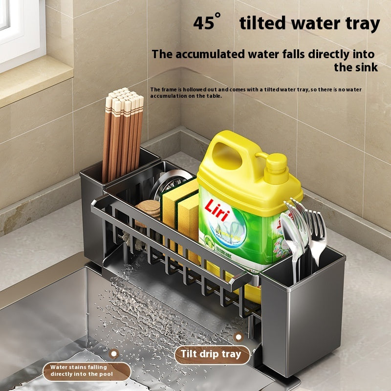 Sink Sponge Holder & Draining Rack | Kitchen Sink Organizer