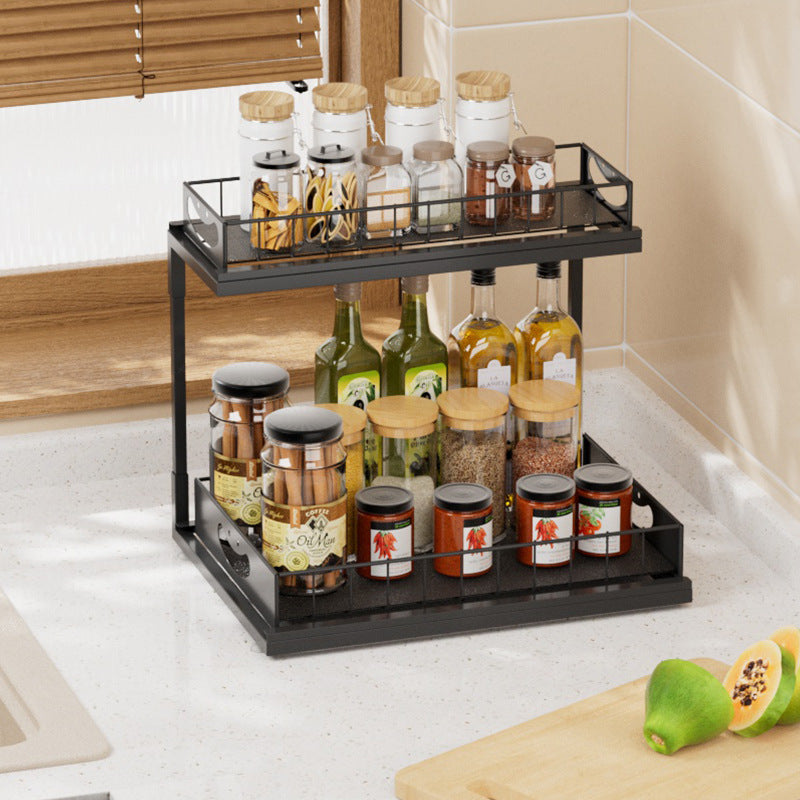 Pull-Out Spice Rack | Sliding Kitchen Cabinet Organizer