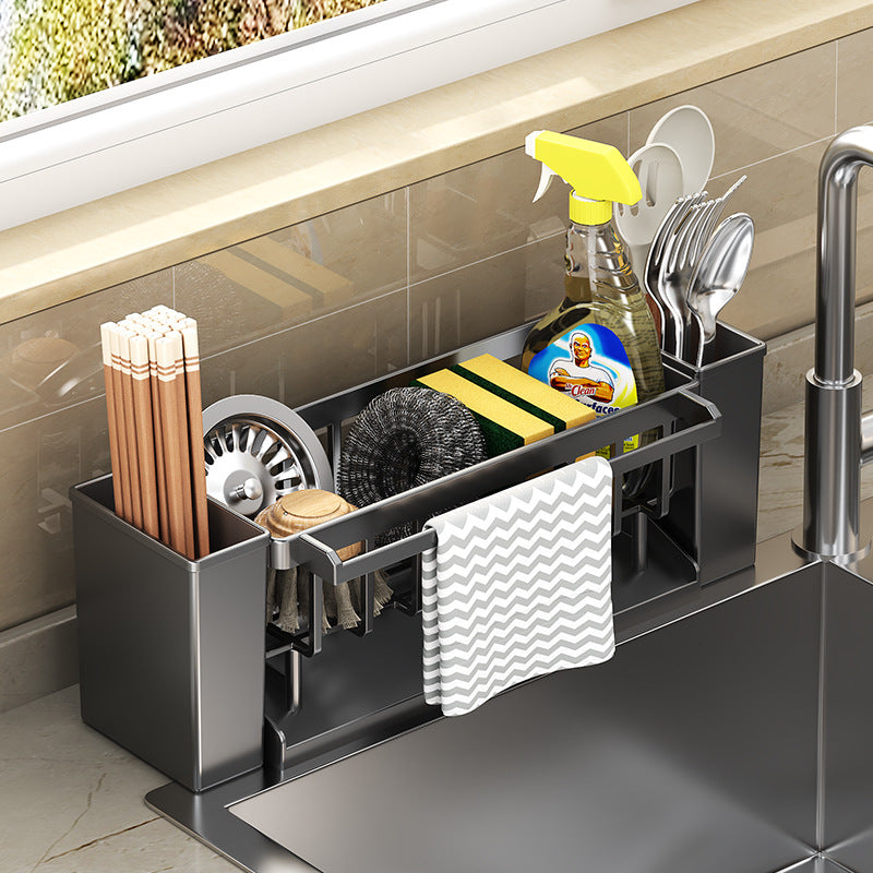 Sink Sponge Holder & Draining Rack | Kitchen Sink Organizer
